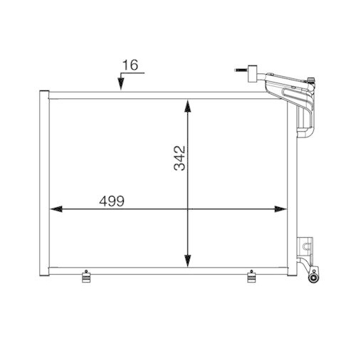 MAHLE Kondensator, Klimaanlage BEHR AC 21 000S