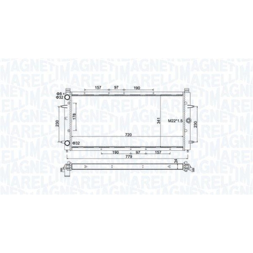 MAGNETI MARELLI K&uuml;hler, Motork&uuml;hlung 350213174600