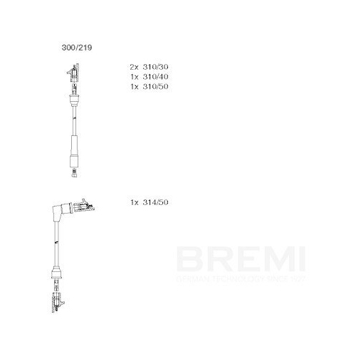 BREMI Z&uuml;ndleitungssatz 300/219