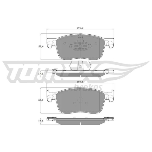 TOMEX Brakes Bremsbelagsatz, Scheibenbremse TX 18-63