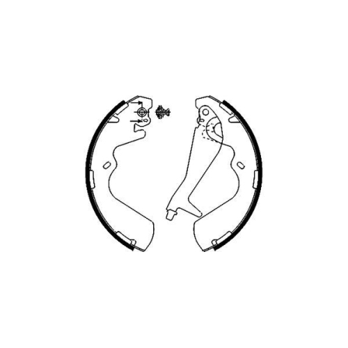 TEXTAR Bremsbackensatz 91055300