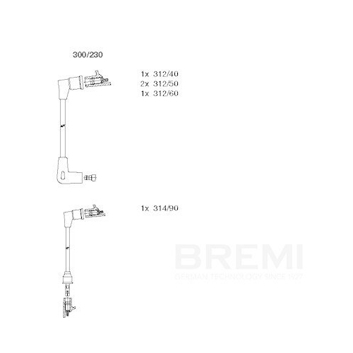 BREMI Z&uuml;ndleitungssatz 300/230