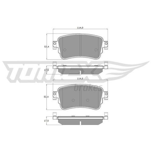 TOMEX Brakes Bremsbelagsatz, Scheibenbremse TX 18-64