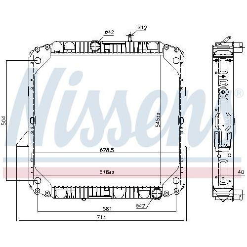 NISSENS Kühler, Motorkühlung 62563