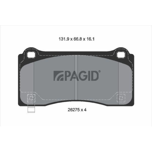 PAGID Bremsbelagsatz, Scheibenbremse T2898N
