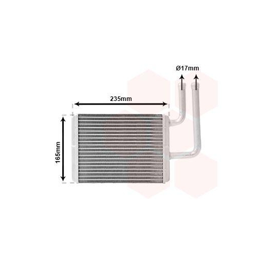 VAN WEZEL W&auml;rmetauscher, Innenraumheizung 32016700