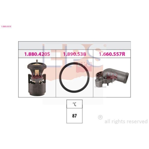 EPS Thermostat, K&uuml;hlmittel Made in Italy - OE Equivalent 1.880.561K