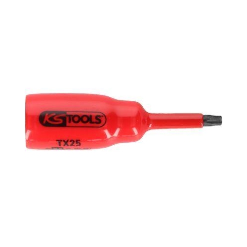 3/8 Zoll Bit-Stecknuss mit Schutzisolierung f&uuml;r Torx-Schrauben T27 kurz KS TOOLS
