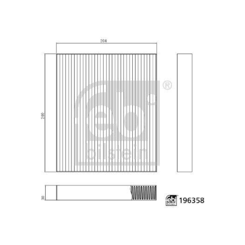 FEBI BILSTEIN Filter, Innenraumluft 196358