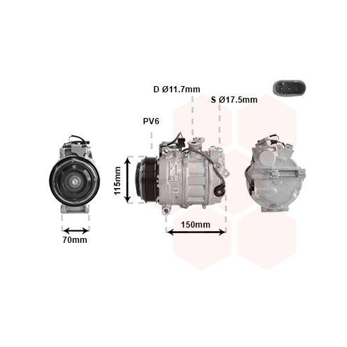 VAN WEZEL Kompressor, Klimaanlage 3001K707