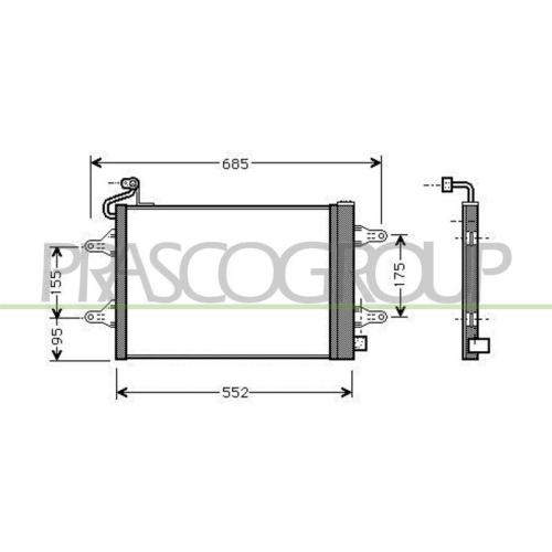 PRASCO Kondensator, Klimaanlage PrascoSelection SK320C001