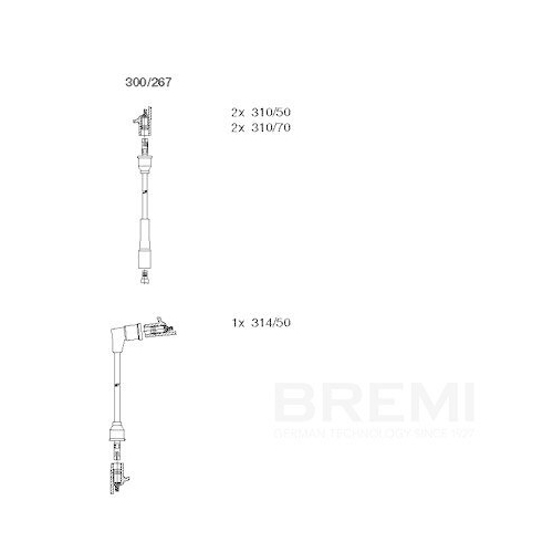 BREMI Z&uuml;ndleitungssatz 300/267
