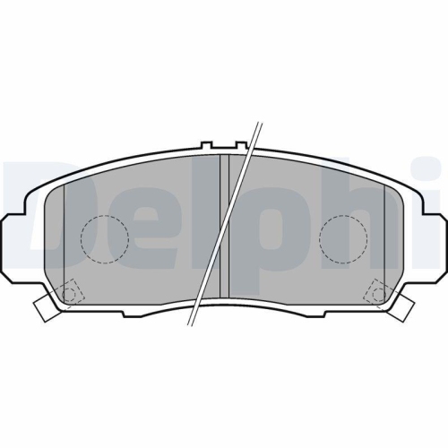 DELPHI Bremsbelagsatz, Scheibenbremse LP1704