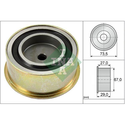 Schaeffler INA Umlenk-/F&uuml;hrungsrolle, Zahnriemen 532 0035 10