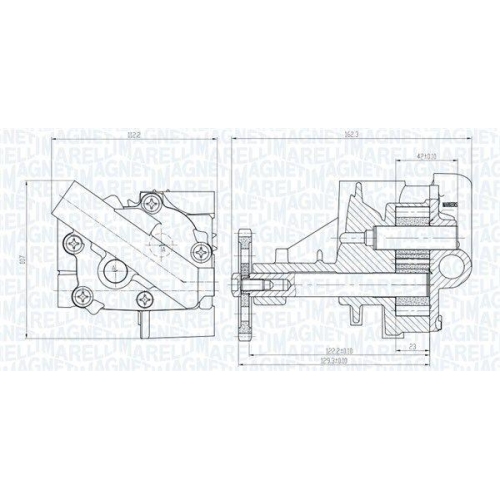 MAGNETI MARELLI Ölpumpe 351516000151
