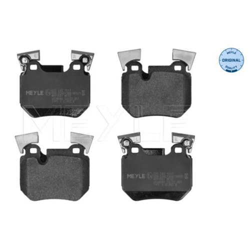 MEYLE Bremsbelagsatz, Scheibenbremse MEYLE-ORIGINAL: True to OE. 025 243 1517