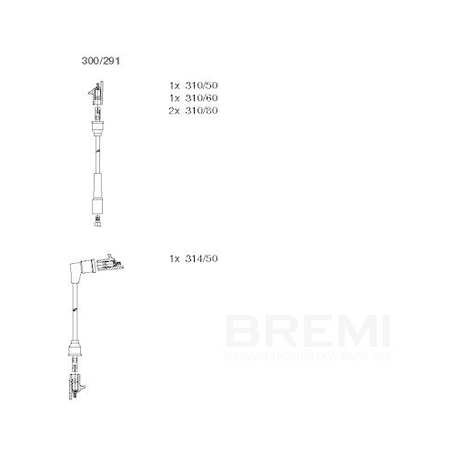 BREMI Z&uuml;ndleitungssatz 300/291