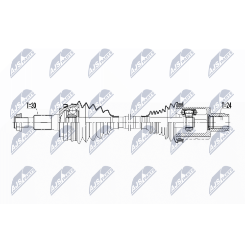 NTY Antriebswelle NPW-PS-007