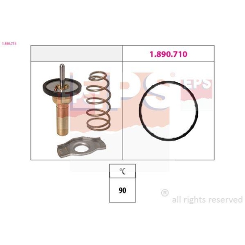 EPS Thermostat, K&uuml;hlmittel Made in Italy - OE Equivalent 1.880.774