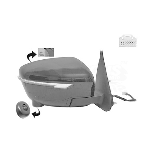 VAN WEZEL Au&szlig;enspiegel * HAGUS * 3391828