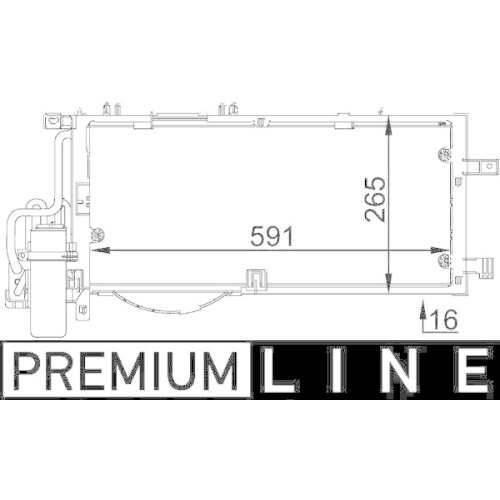 MAHLE Kondensator, Klimaanlage BEHR *** PREMIUM LINE *** AC 309 000P