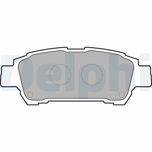 DELPHI Bremsbelagsatz, Scheibenbremse LP1710