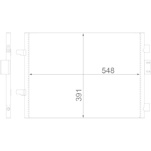 MAHLE Kondensator, Klimaanlage BEHR AC 313 000S