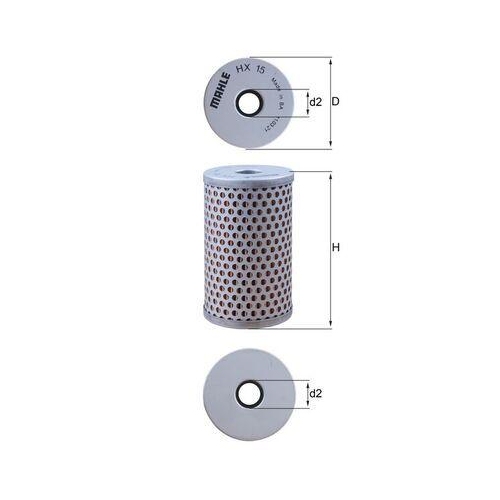 KNECHT Hydraulikfilter, Lenkung HX 15