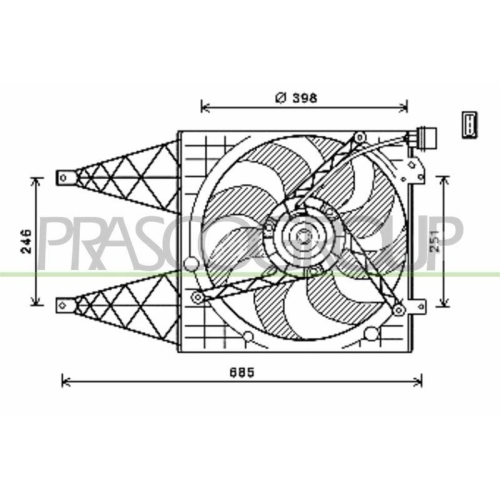 PRASCO L&uuml;fter, Motork&uuml;hlung PrascoSelection SK322F002