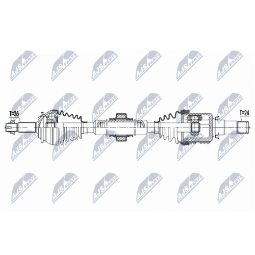 NTY Antriebswelle NPW-TY-098