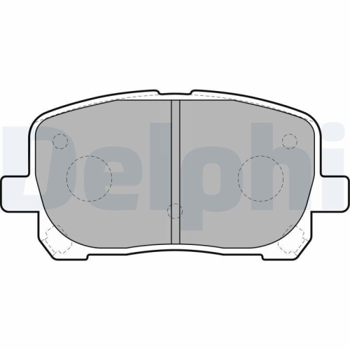 DELPHI Bremsbelagsatz, Scheibenbremse LP1711