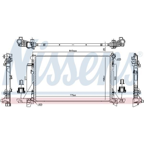 NISSENS K&uuml;hler, Motork&uuml;hlung 606411