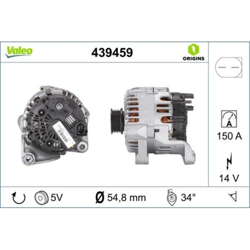 VALEO Generator VALEO ORIGINS - NEW O.E. TECHNOLOGIE 439459