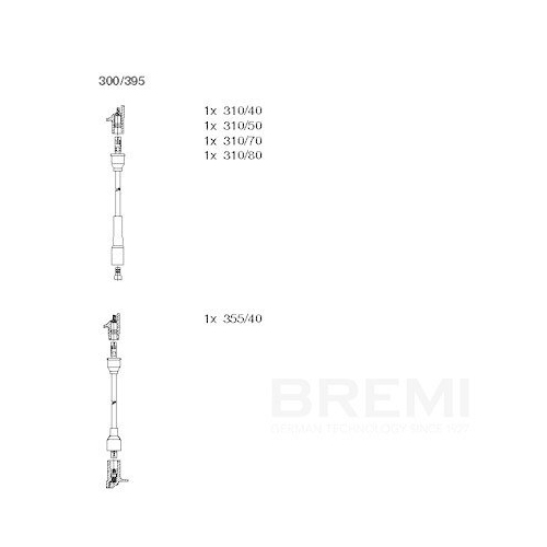 BREMI Z&uuml;ndleitungssatz 300/395