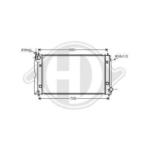 DIEDERICHS Kühler, Motorkühlung DIEDERICHS Climate DCM3283