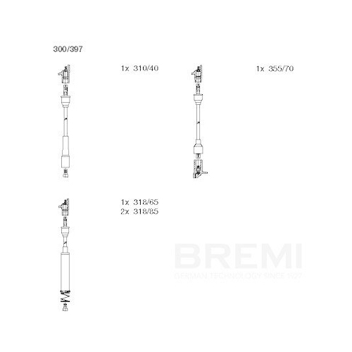 BREMI Z&uuml;ndleitungssatz 300/397