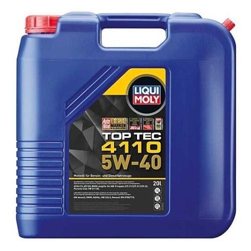 Motoröl Motorenöl Top Tec 4110 5W-40 21480 20 Liter Kanister LIQUI MOLY 21480