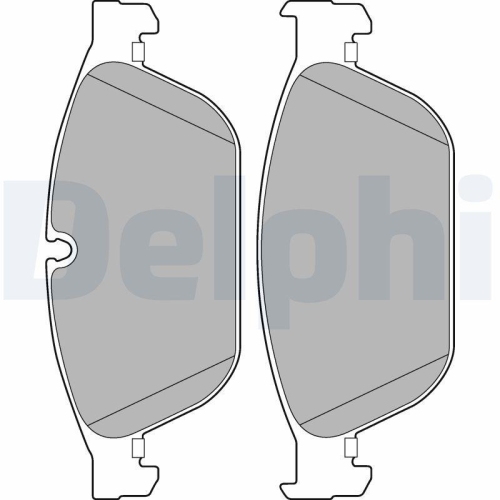 DELPHI Bremsbelagsatz, Scheibenbremse LP2292
