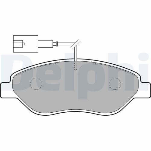 DELPHI Bremsbelagsatz, Scheibenbremse LP1720