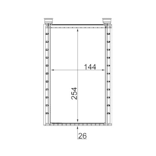 MAHLE Wärmetauscher, Innenraumheizung BEHR AH 224 000S