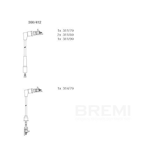 BREMI Z&uuml;ndleitungssatz 300/412