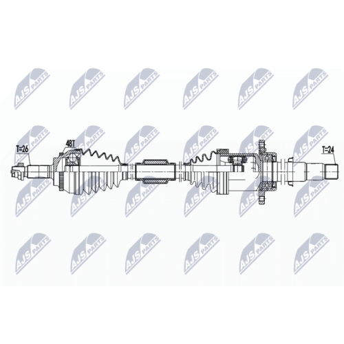 NTY Antriebswelle NPW-TY-174
