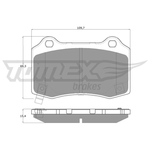 TOMEX Brakes Bremsbelagsatz, Scheibenbremse TX 18-81