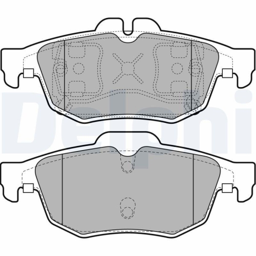 DELPHI Bremsbelagsatz, Scheibenbremse LP2259