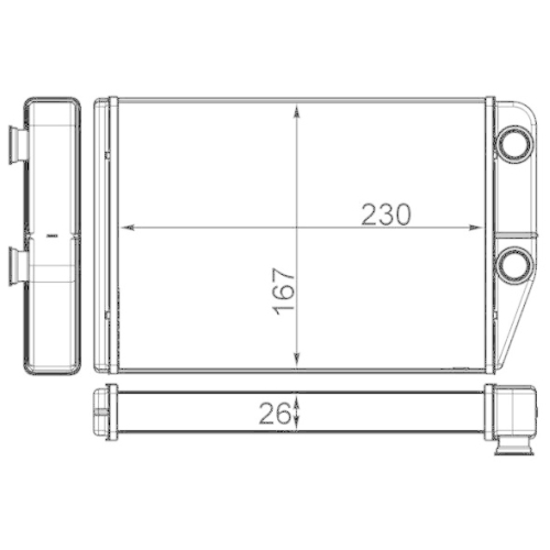 MAHLE W&auml;rmetauscher, Innenraumheizung BEHR AH 225 000S