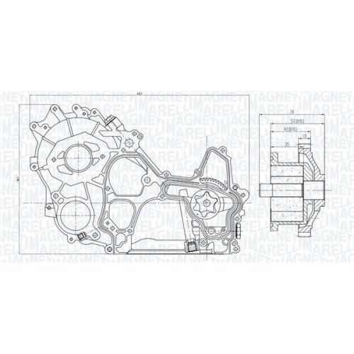 MAGNETI MARELLI Ölpumpe 351516000119