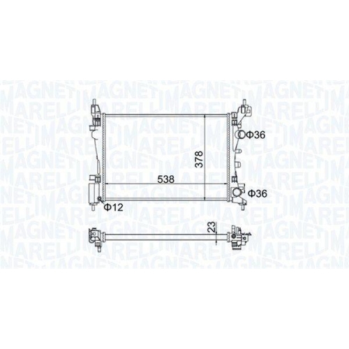 MAGNETI MARELLI K&uuml;hler, Motork&uuml;hlung 350213186700