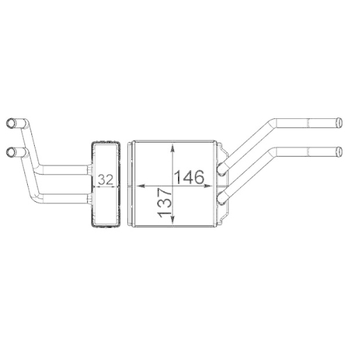 MAHLE W&auml;rmetauscher, Innenraumheizung BEHR AH 226 000S