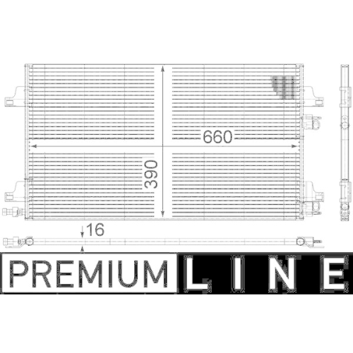 MAHLE Kondensator, Klimaanlage BEHR *** PREMIUM LINE *** AC 366 000P
