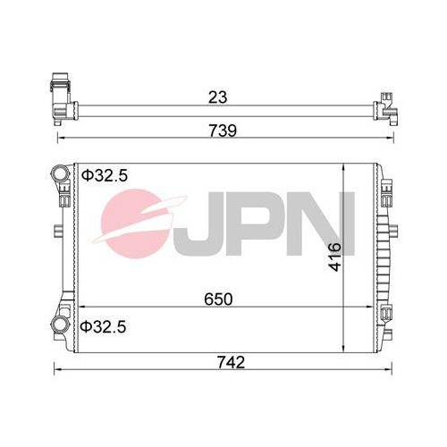 JPN Kühler, Motorkühlung 60C9069-JPN